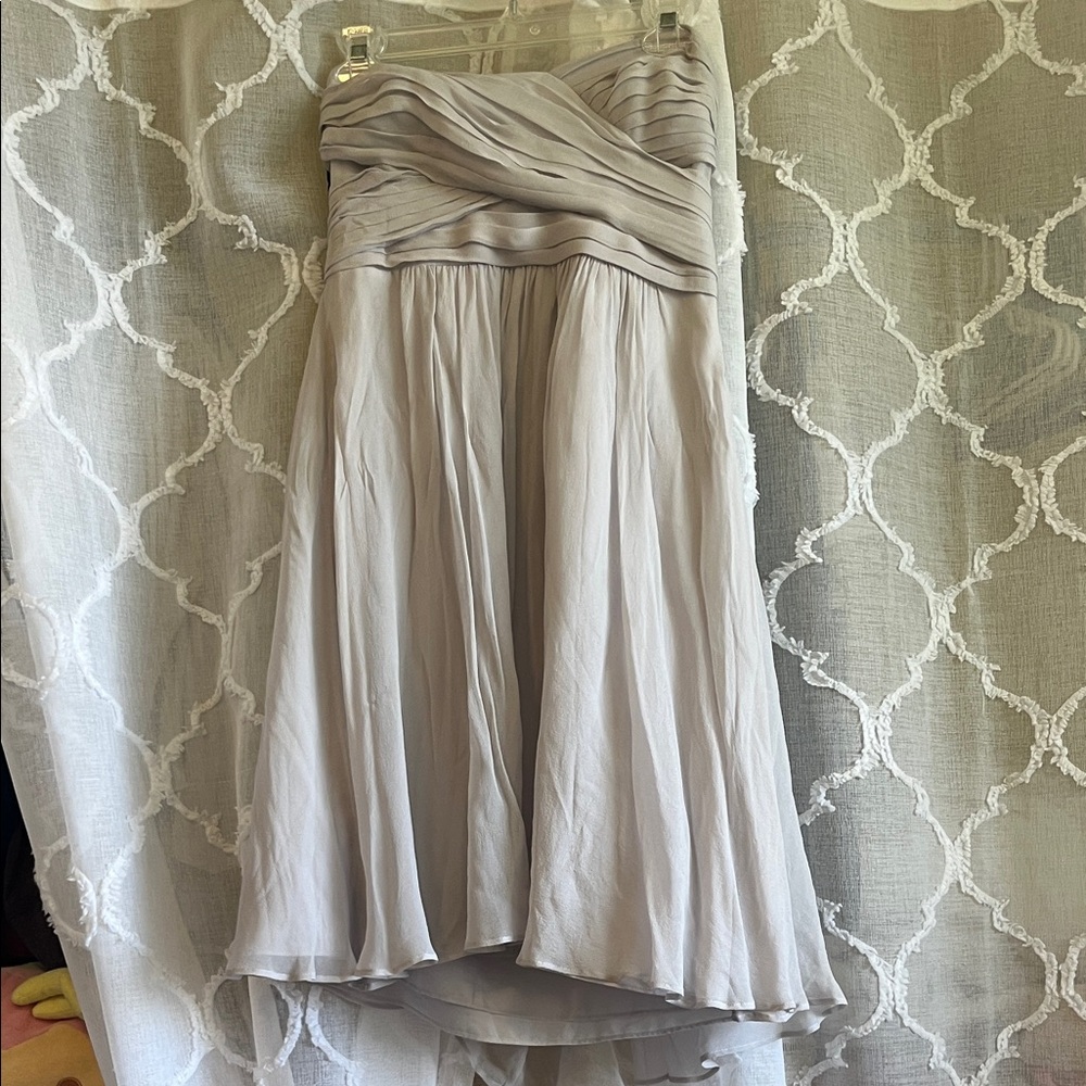 Ann Taylor Strapless Gray Dress